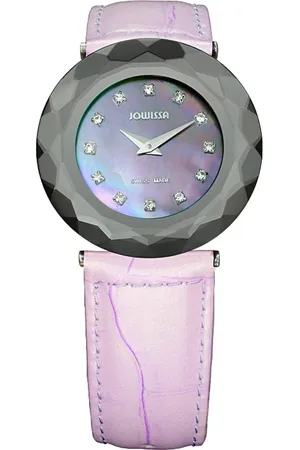 JOWISSA Pink Leather Band Mother Of Pearl Watch