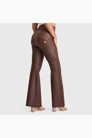 Freddy WR.UP Faux Leather Super High Waisted Super Flare Trousers