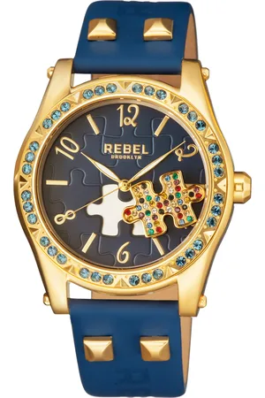 REBEL Gravesend Dial Leather Watch