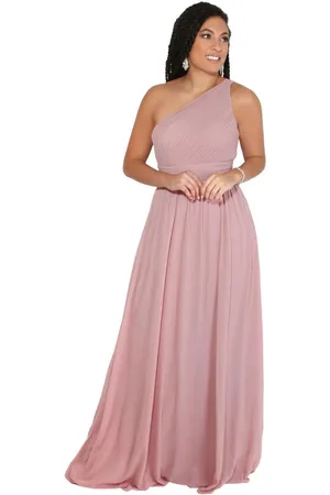 Krisp One Shoulder Evening Maxi Dress