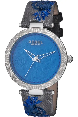 REBEL Carroll Gardens Navy Dial Cloth Watch