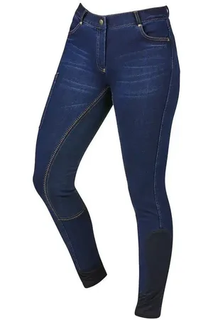 Dublin Shona Denim Suede Seat Breeches