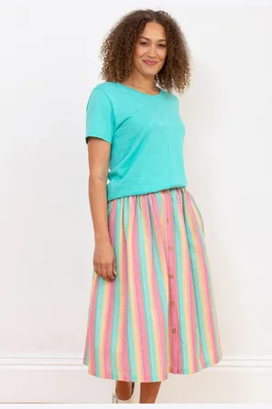 Kite Mudeford Button Front Midi Skirt