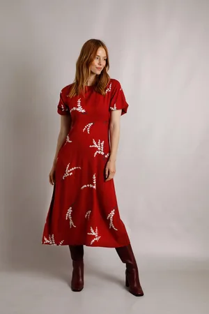 Weird Fish Everly LivaEco™ Printed Viscose Dress