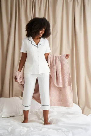 PRETTY YOU Luxury Suite Waffle Short Shirt Trouser Set