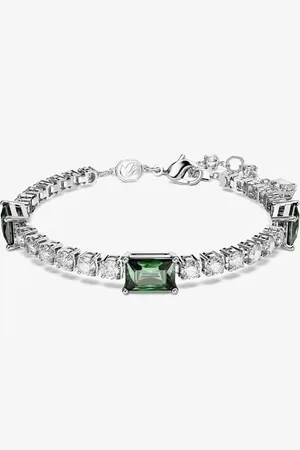 Swarovski Matrix Mixed Cuts Tennis Rhodium Plated Bracelet 5666422 (M)