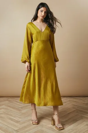 Oasis Occasion Glitter Stripe Cowl Midaxi Dress