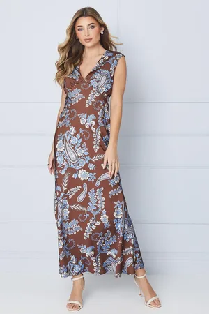 Oasis Occasion Petite Satin Open Back Maxi Dress