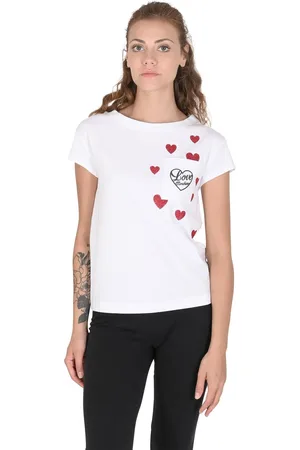 Moschino Heart Print Short Sleeve Tee Women - T-Shirts