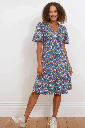 Kite Highcliffe Jersey Wrap Dress Flower Patch