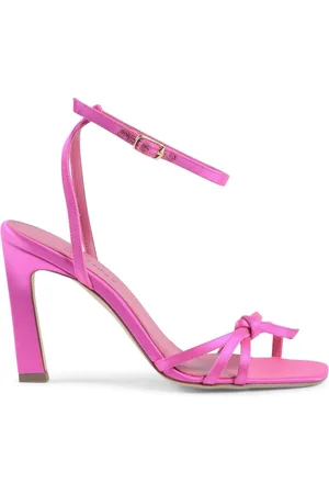 DEE OCLEPPO Knotted Satin Sandals Pink Women
