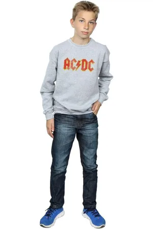 AC/DC Distressed Logo Heather Sweatshirt