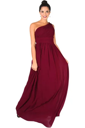 Krisp One Shoulder Evening Maxi Dress