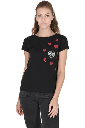 Moschino Heart Print Pocket TShirt Short Sleeves Women - T-Shirts