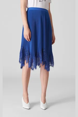 Whistles Dahlia Pleated Lace Skirt