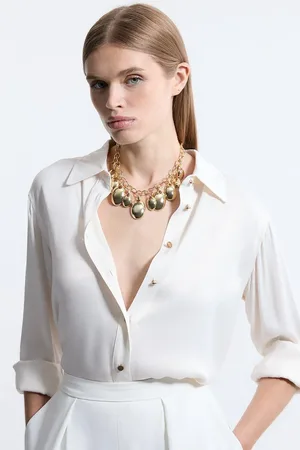 Karen Millen Chunky Statement Metal Multi Link Necklace