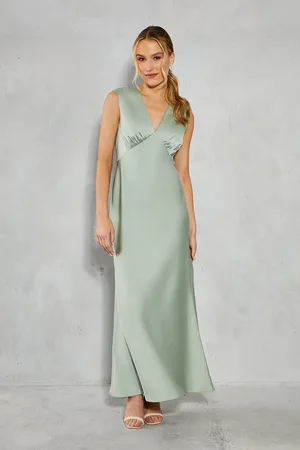 Oasis Satin Open Back Detail Maxi Bridesmaids Dress