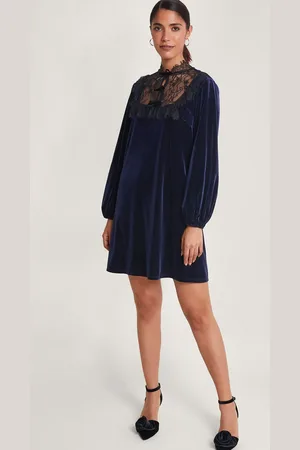 Monsoon Bess Velvet Lace Dress