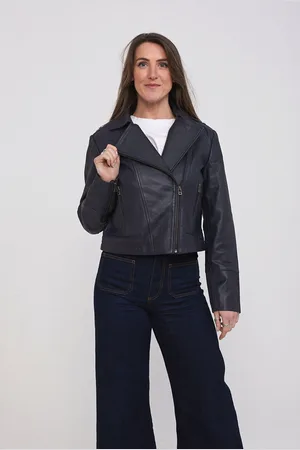 Elle Armin Leather Biker Jacket