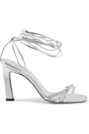DEE OCLEPPO LaceUp Sandals Metallic Leather Women