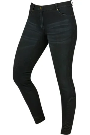 Dublin Shona Suede Knee Patch Denim Breeches