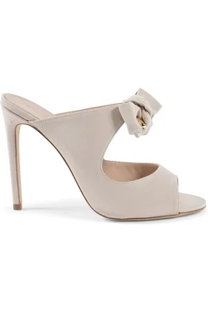 DEE OCLEPPO Bow Mules Beige Heels Women - Sand Sandals
