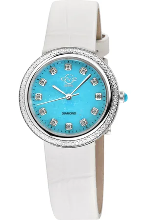 GV2 by Gevril Arezzo Swiss Quartz Diamond Genuine Italian Handmade Leather Watch
