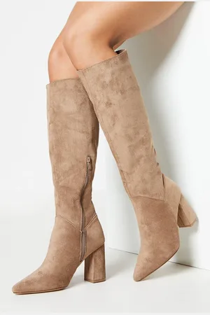 Oasis Jemima High Block Heel Pointed Knee Boots