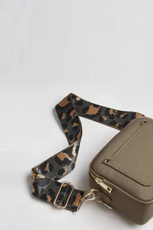 Betsy Crossbody Bag with Dark Leopard Strap