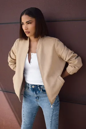 PixieGirl Petite Faux Suede Bomber Jacket