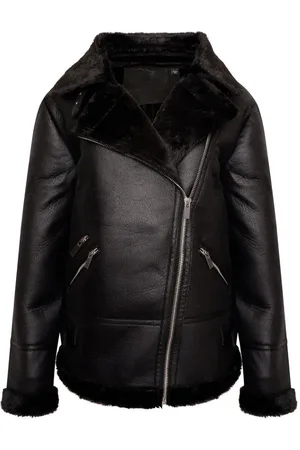 Barneys Originals Faux Fur Aviator Coat