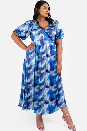 Lovedrobe Satin Wrap Midaxi Dress