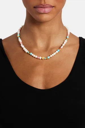CERNUCCI Pink Motif Freshwater Pearl Necklace - 6mm