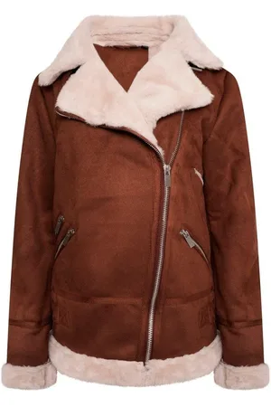 Barneys Originals Faux Fur Aviator Coat