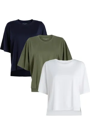 French Connection 3-Pack Cotton Crew Neck Boxy Fit Short Sleeve T-Shirts
