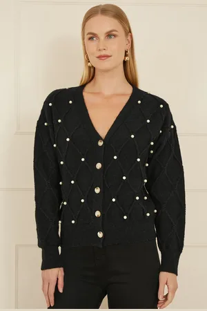 Yumi Pearl Cable Knit Cardigan