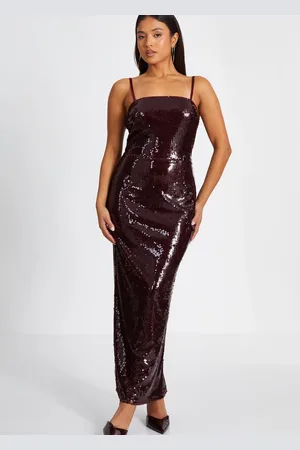 Quiz Petite Sequin Midaxi Dress