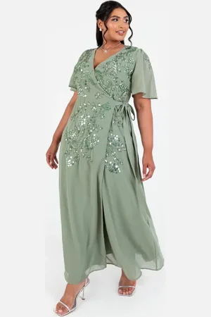 Maya Deluxe Embellished Strappy Tie-Back Maxi Dress