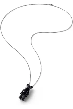 Baccarat BearBrick Long Necklace, Silver, Crystal 2814117