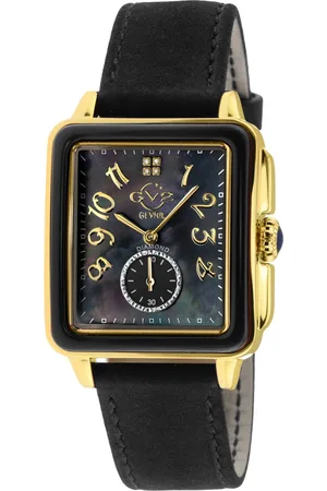 GV2 by Gevril Bari Leather Swiss Quartz Watch