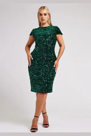 Yours Velvet Sequin Dress