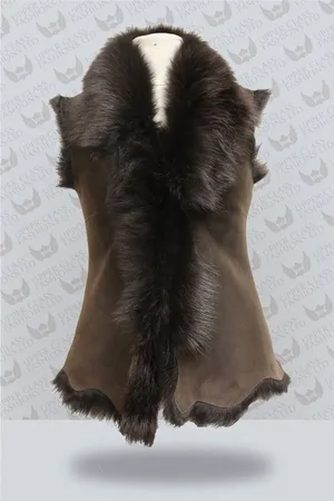 Infinity Toscana Sheepskin Short Gilet-Seaham