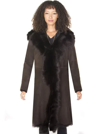 Infinity Toscana Sheepskin Suede Trench Coat-Rochester