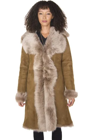 Infinity Toscana Sheepskin Suede Trench Coat-Rochester