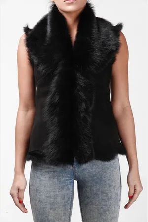 Infinity Toscana Sheepskin Short Gilet-Seaham