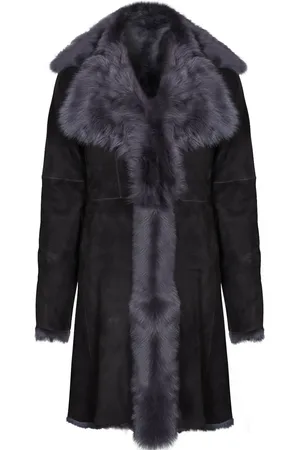 Infinity Toscana Sheepskin Suede Trench Coat-Rochester