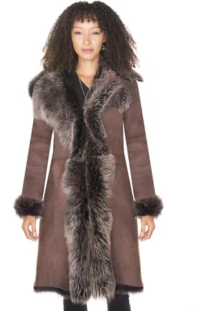 Infinity Toscana Sheepskin Suede Trench Coat-Rochester
