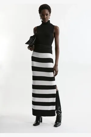 Karen Millen Viscose Blend Knit Maxi Skirt Co-Ord