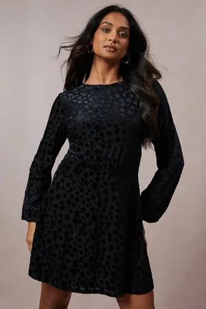 Oasis Occasion Star Velvet Tie Back Mini Dress