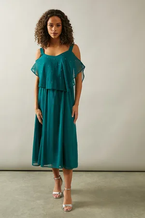 wallis Occasion Hotfix Overlay Midi Dress
